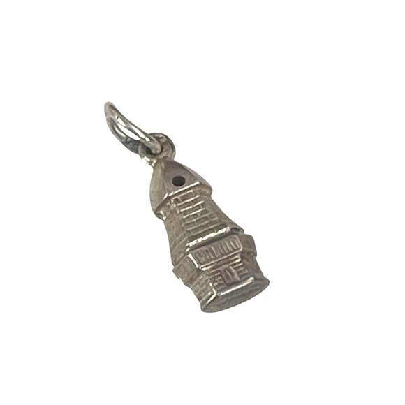 Vintage Sterling Silver Lighthouse Charm Pendant - Picture 2 of 7